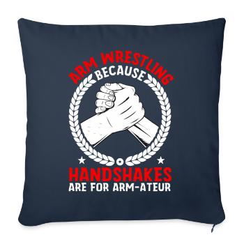 Arm wrestler - Sofa pillowcase 17,3'' x 17,3'' (45 x 45 cm) - navy - Front