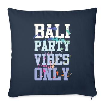 Ambiance de fête à Bali - Housse de coussin décorative 45 x 45 cm - bleu marine - Devant