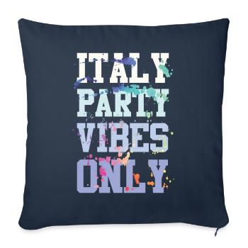 Italy Party Vibes - Sofa pillowcase 17,3'' x 17,3'' (45 x 45 cm) - navy - Front