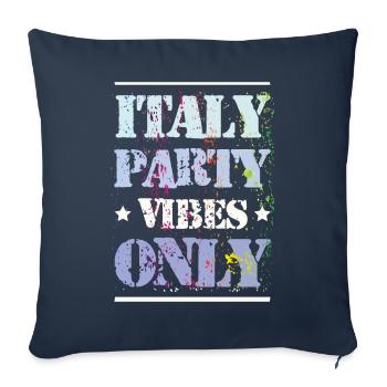 Italy Party Vibes - Sofa pillowcase 17,3'' x 17,3'' (45 x 45 cm) - navy - Front