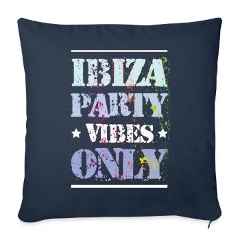 Ibiza Party Vibes - Sofa pillowcase 17,3'' x 17,3'' (45 x 45 cm) - navy - Front