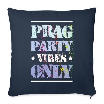 Prague Party Vibes - Sofa pillowcase 17,3'' x 17,3'' (45 x 45 cm) - navy - Front