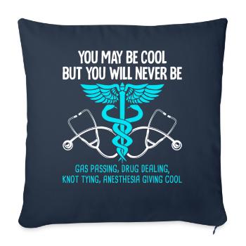 Anaesthetist - Sofa pillowcase 17,3'' x 17,3'' (45 x 45 cm) - navy - Front