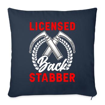 Anesthesiologist Anesthesiology - Sofa pillowcase 17,3'' x 17,3'' (45 x 45 cm) - navy - Front