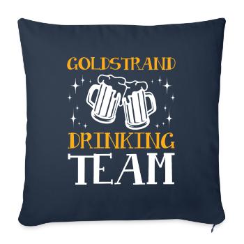 L’équipe de consommation de Golden Sands - Housse de coussin décorative 45 x 45 cm - bleu marine - Devant