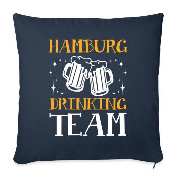 Hamburg Drinking Team - Sofakissenbezug 45 x 45 cm - Navy - Vorne