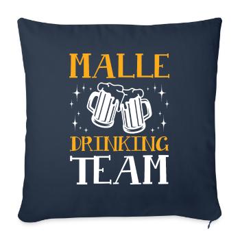 L’équipe de buveurs Malle - Housse de coussin décorative 45 x 45 cm - bleu marine - Devant