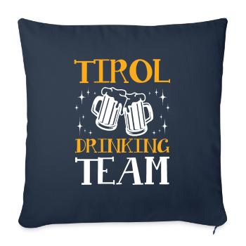Tirol Drinking Team - Sofa pillowcase 17,3'' x 17,3'' (45 x 45 cm) - navy - Front