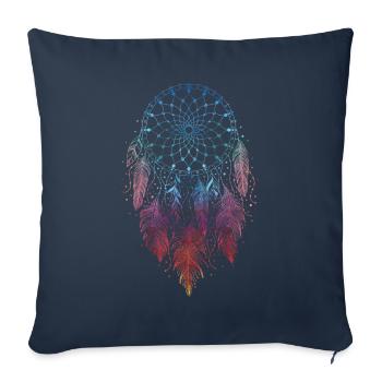 Capteur de rêves Capteur de rêves Spirituel - Housse de coussin décorative 45 x 45 cm - bleu marine - Devant