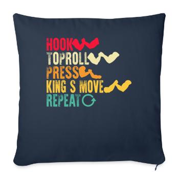 Arm wrestling arm wrestler - Sofa pillowcase 17,3'' x 17,3'' (45 x 45 cm) - navy - Front