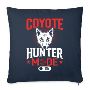 Coyote Hunt Yote - Sofa pillowcase 17,3'' x 17,3'' (45 x 45 cm) - navy - Front
