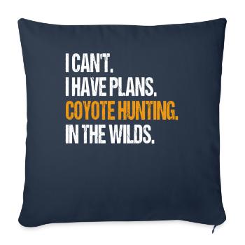 Coyote Hunter Yote - Sofa pillowcase 17,3'' x 17,3'' (45 x 45 cm) - navy - Front