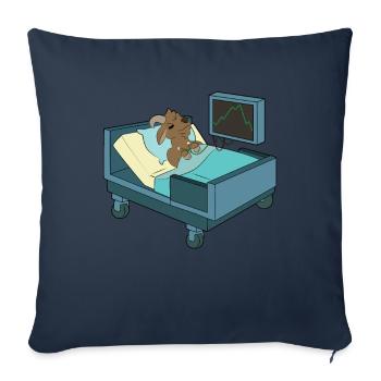 Goat Hospital Mountains - Sofa pillowcase 17,3'' x 17,3'' (45 x 45 cm) - navy - Front