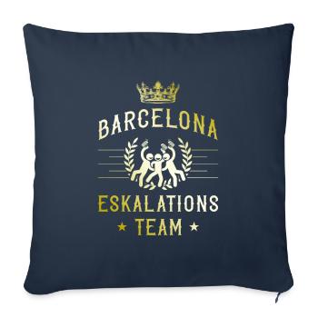 Barcelona Escalation - Sofa pillowcase 17,3'' x 17,3'' (45 x 45 cm) - navy - Front