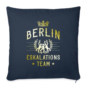 Berlin Escalation - Sofa pillowcase 17,3'' x 17,3'' (45 x 45 cm) - navy - Front