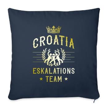 Croatia escalation - Sofa pillowcase 17,3'' x 17,3'' (45 x 45 cm) - navy - Front