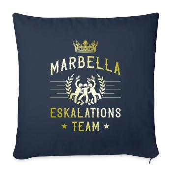 Marbella Eskalation - Sofakissenbezug 45 x 45 cm - Navy - Vorne