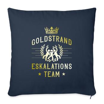 Goldstrand Eskalation - Sofakissenbezug 45 x 45 cm - Navy - Vorne