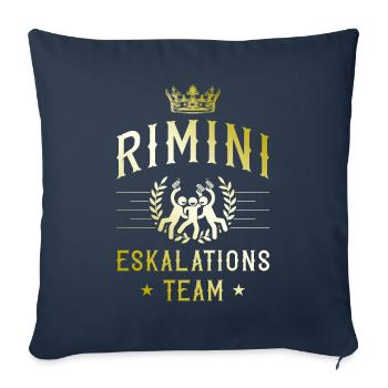 Rimini Eskalation - Sofakissenbezug 45 x 45 cm - Navy - Vorne