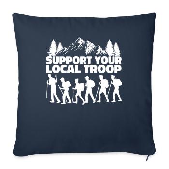 Scout Support - Sofa pillowcase 17,3'' x 17,3'' (45 x 45 cm) - navy - Front