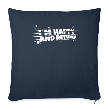Pensioner pension - Sofa pillowcase 17,3'' x 17,3'' (45 x 45 cm) - navy - Front