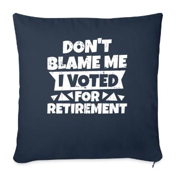 Pensioner pension - Sofa pillowcase 17,3'' x 17,3'' (45 x 45 cm) - navy - Front