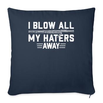 Bassoon bassoonist - Sofa pillowcase 17,3'' x 17,3'' (45 x 45 cm) - navy - Front