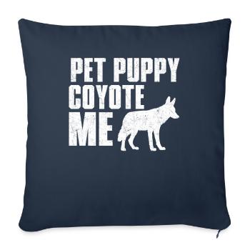 Coyote Hunt Coyote Hunter Yote - Sofa pillowcase 17,3'' x 17,3'' (45 x 45 cm) - navy - Front