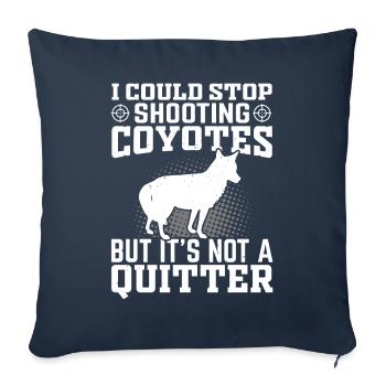 Coyote Hunt Coyote Hunter Yote - Sofa pillowcase 17,3'' x 17,3'' (45 x 45 cm) - navy - Front