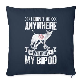 Coyote Hunt Coyote Hunter Yote - Sofa pillowcase 17,3'' x 17,3'' (45 x 45 cm) - navy - Front