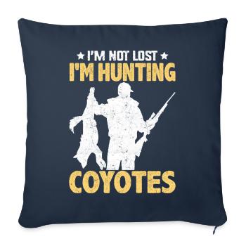 Coyote Hunt Coyote Hunter Yote - Sofa pillowcase 17,3'' x 17,3'' (45 x 45 cm) - navy - Front