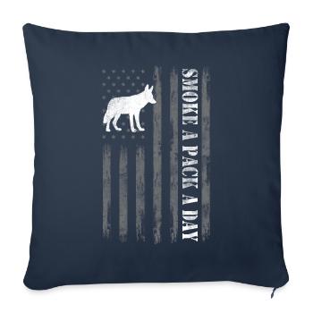 Coyote Hunt Coyote Hunter Yote - Sofa pillowcase 17,3'' x 17,3'' (45 x 45 cm) - navy - Front