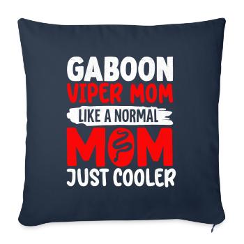 Snake owners - Sofa pillowcase 17,3'' x 17,3'' (45 x 45 cm) - navy - Front
