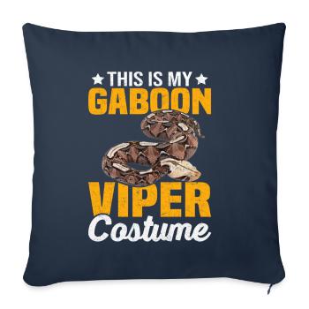 Snake owners - Sofa pillowcase 17,3'' x 17,3'' (45 x 45 cm) - navy - Front