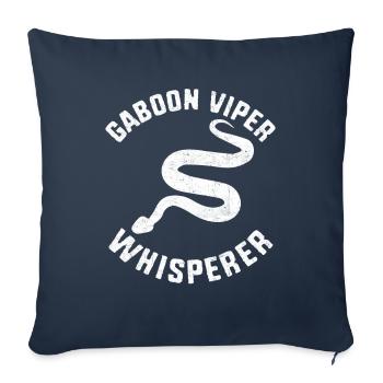 Snake Owner - Sofa pillowcase 17,3'' x 17,3'' (45 x 45 cm) - navy - Front