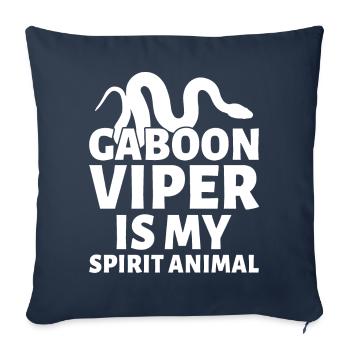 Snake owners - Sofa pillowcase 17,3'' x 17,3'' (45 x 45 cm) - navy - Front