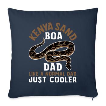 Snake Owner - Sofa pillowcase 17,3'' x 17,3'' (45 x 45 cm) - navy - Front