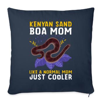 Snake Owner - Sofa pillowcase 17,3'' x 17,3'' (45 x 45 cm) - navy - Front