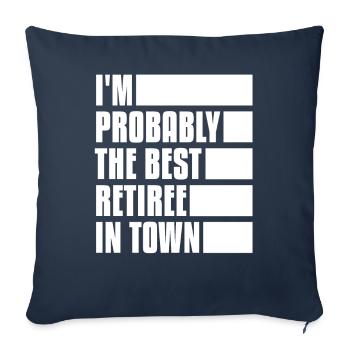Pensioner pension - Sofa pillowcase 17,3'' x 17,3'' (45 x 45 cm) - navy - Front