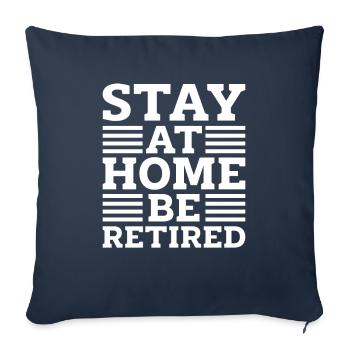 Pensioner pension - Sofa pillowcase 17,3'' x 17,3'' (45 x 45 cm) - navy - Front