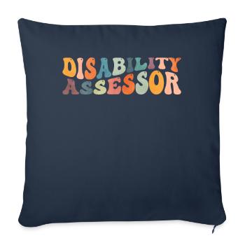 Groovy Disability Assessor Handicap - Sofa pillowcase 17,3'' x 17,3'' (45 x 45 cm) - navy - Front