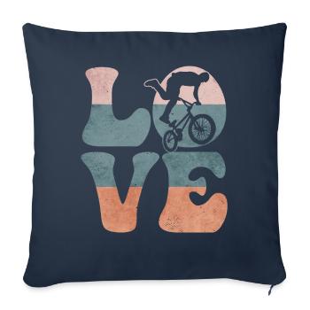 Bmx Bike Biker - Sofa pillowcase 17,3'' x 17,3'' (45 x 45 cm) - navy - Front