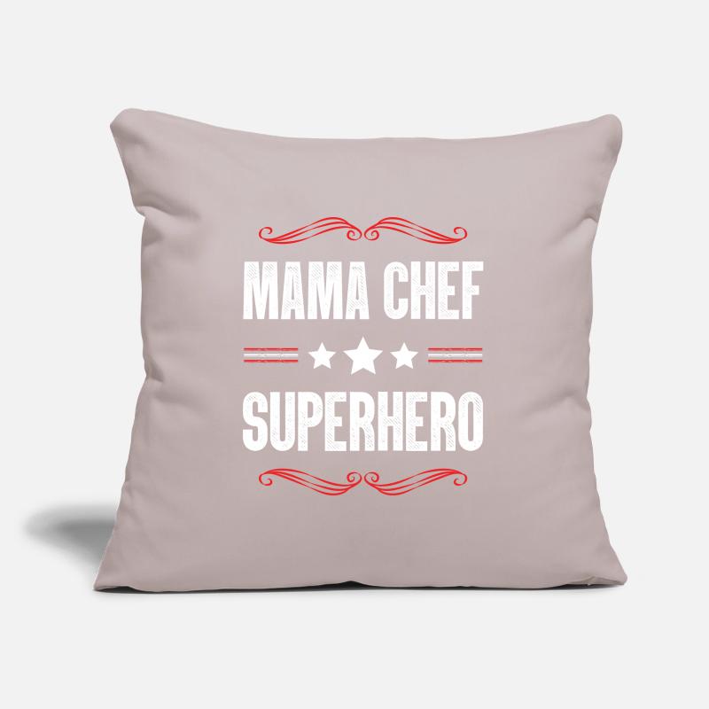 Mama Chef Superheld Mutter Sofakissenbezug 45 x 45 cm