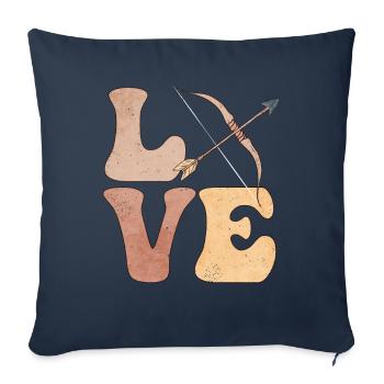 Bow & Arrow Hunting Bow & Arrow Hunters - Sofa pillowcase 17,3'' x 17,3'' (45 x 45 cm) - navy - Front
