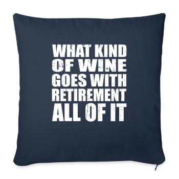 Pensioner Pension Funny - Sofa pillowcase 17,3'' x 17,3'' (45 x 45 cm) - navy - Front