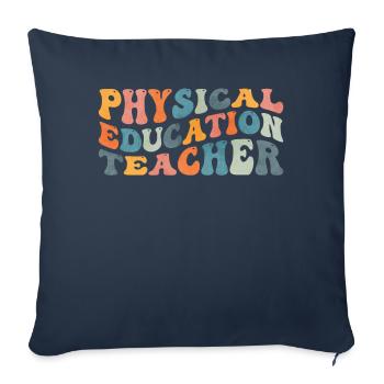 Groovy Physical Education Teacher Physical Education - Sofa pillowcase 17,3'' x 17,3'' (45 x 45 cm) - navy - Front