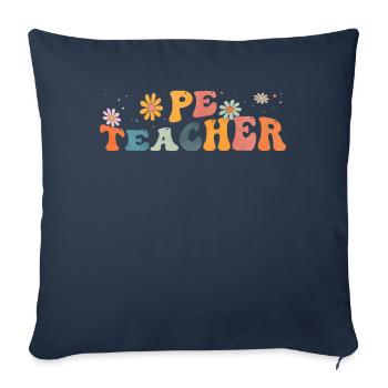 Groovy PE Teacher Physical Education - Sofa pillowcase 17,3'' x 17,3'' (45 x 45 cm) - navy - Front