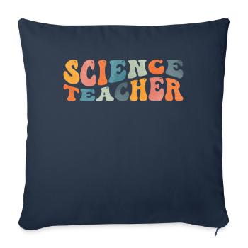 Groovy Science Teacher Scientist Teaching - Sofa pillowcase 17,3'' x 17,3'' (45 x 45 cm) - navy - Front