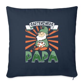 Gartenzwerg Papa - Sofakissenbezug 45 x 45 cm - Navy - Vorne