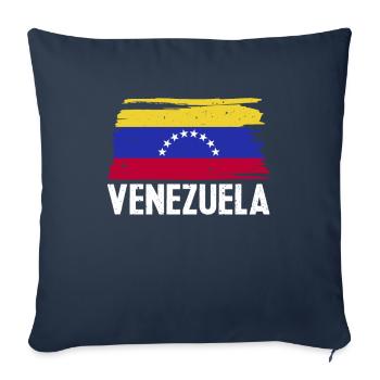 Venezuela Flag South American Country Gift - Sofa pillowcase 17,3'' x 17,3'' (45 x 45 cm) - navy - Front